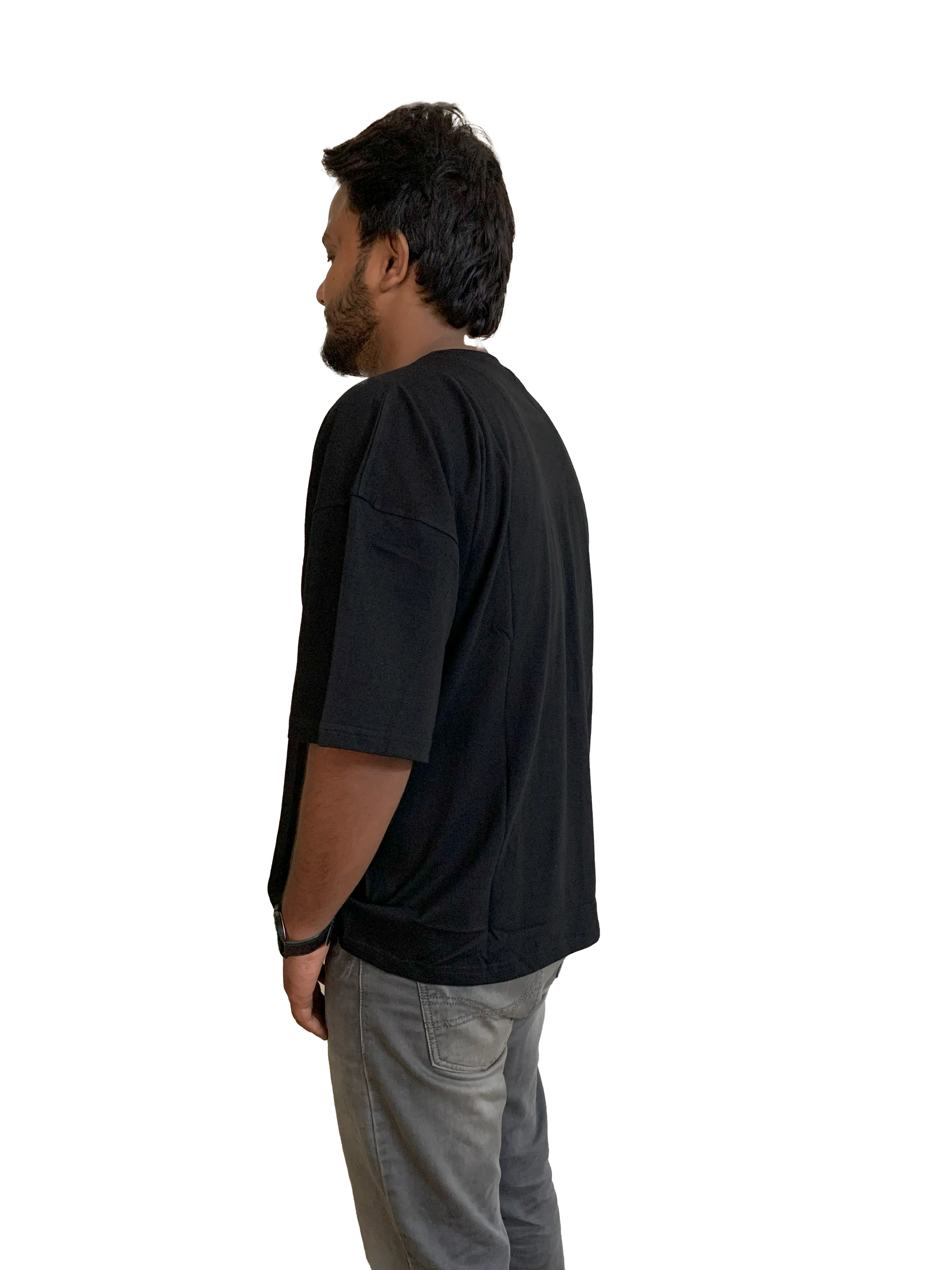 Black V2 Blank T-Shirt La Man Store